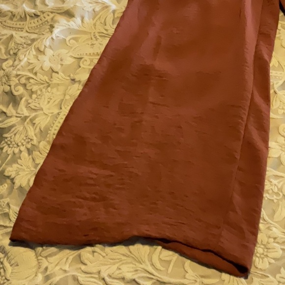 Dex rust Buttoned Tie Front Jumpsuit Casual - Picture 2 of 5